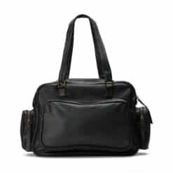 תיק נשיאה אדריאנה כיסים שחור - TES Leather Bags