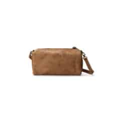 תיק מריה זמש חום פרחים - TES Leather Bags