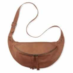 פאוץ' עור טייסי חום קאמל - TES Leather Bags