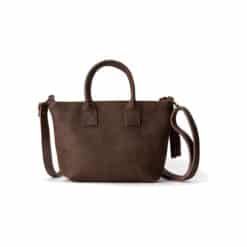 תיק צד מעור סרינה שוקולד - TES Leather Bags