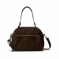 תיק נשיאה צ'ארלי נובוק שוקולד - TES Leather Bags