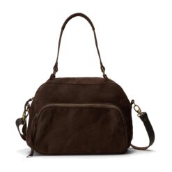 תיק נשיאה צ'ארלי נובוק שוקולד - TES Leather Bags
