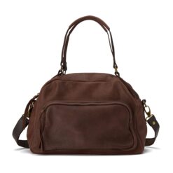 תיק נשיאה צ'ארלי חום שוקולד וינטאג׳ - TES Leather Bags
